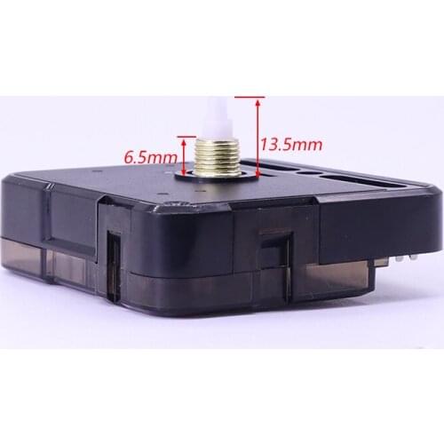 Black Quartz Clock Movement With 3 hands for 3mm Thick Dial Clock Mechanism Sets