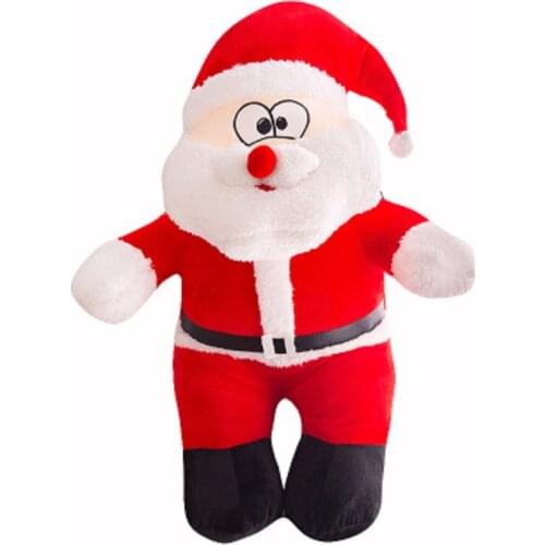 Dropshipping 2020 Merry Christmas Ornaments Christmas Gift Santa Claus Toy Doll Big Giant Stuffed Soft Hot Red Merry Christmas