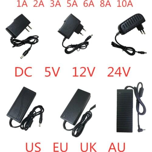 5V 12V 24V 1A 2A 3A 5A 6A 8A 10A Power Supply AC DC Adapter Charger transformer drive 5 12 24 V Volt For Light Led Strip Lamp