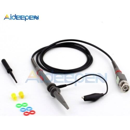 P6100 Oscilloscope Probe Kit DC-100MHz Scope Clip Test Probe 100MHz For Tektronix HP X1/X10