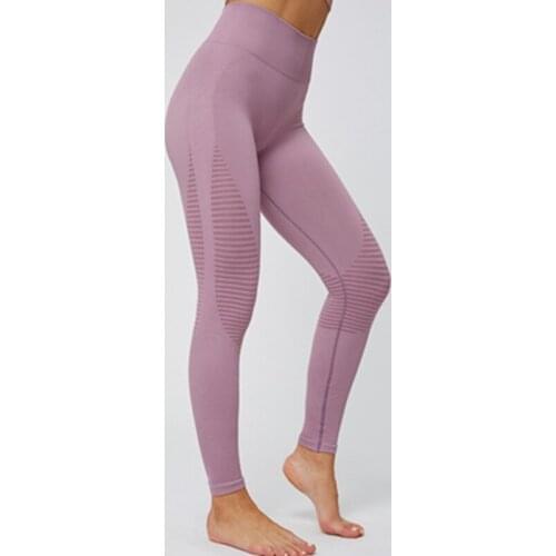 Soft Athletic Fitness Leggings Women Stretchy High Waist Gym Sport Tights Yoga Pants Push Up Workout Sport Leggings Trousers