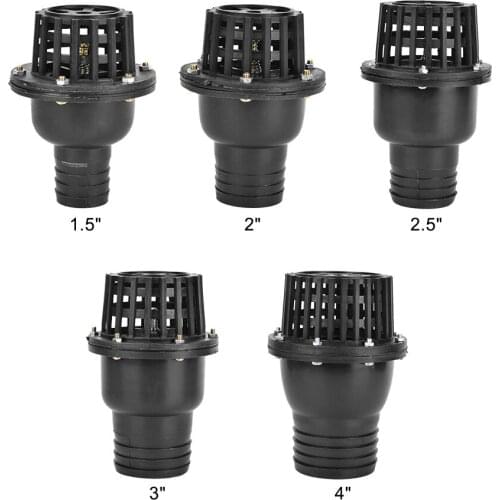 Linear Guide Water Pump Foot Valve Black PVC Low Pressure Flat Check Valve for Fluid Machine Guide Rail