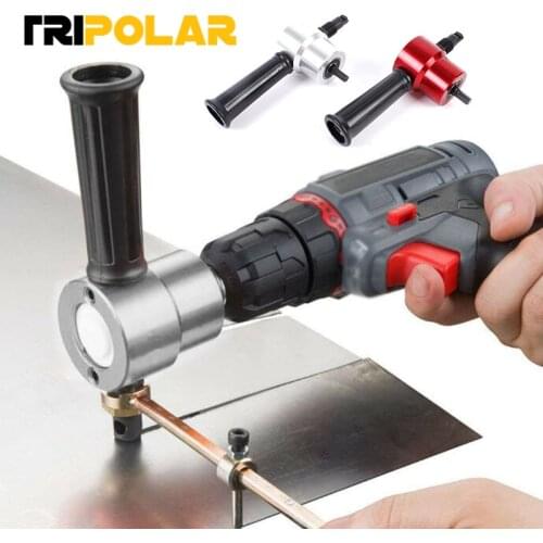 Metal Nibbler Cutter Double Head Sheet Nibbler Hole Saw Cutter Drill Attachment Plate Open Hole Drill For Cutting Iron Steel