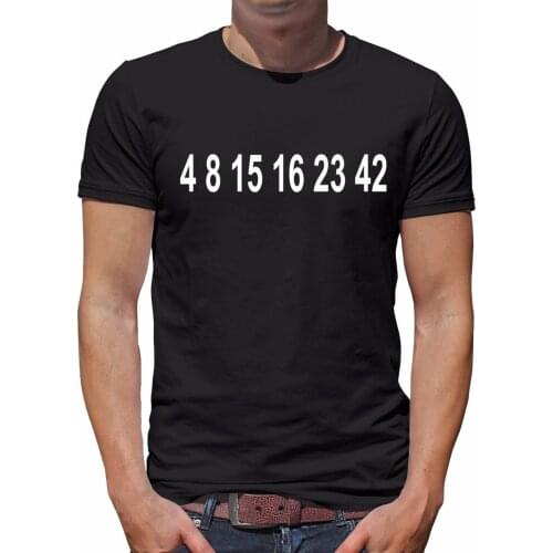 New 2020 Summer Style T-Shirt unny Novelty hip hop rock t-shirts men TLM Lost Zahlen Herren cool tees Tops Tees Printed T shirt