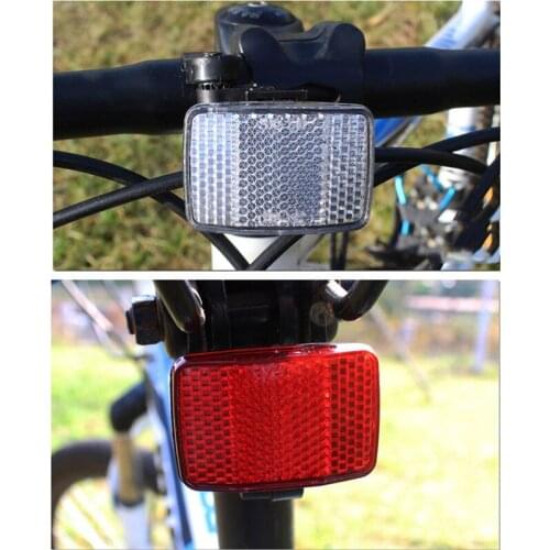 Bicycle Handlebar Reflector Kit Portable Durable High Quality Reflective Front Rear Warning Light Support Safety Lens#288825