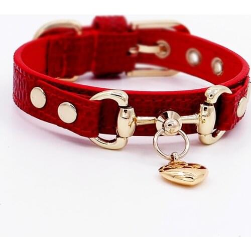 Customized Design Dog Cat Collar Pure Handmade Genuiner Leather Pet Small Dogs Necklace Accessories Poodle Bulldog
