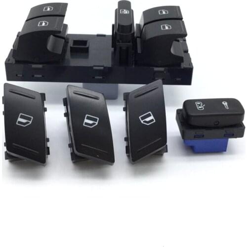 Power Window Door Control Switch Button For SKODA Octavia MK2 Yeti 1Z0 962 125A 1Z0 959 858B 1Z0 959 856 855 1Z0 959 856