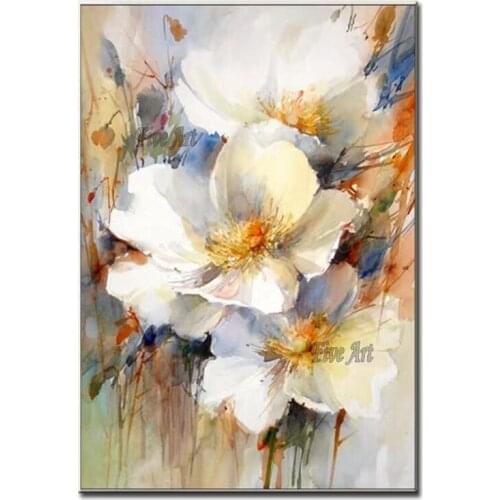Latest Colorful Flower Art 100% Hand-painted Abstract Floral Oil Painting Canvas Art Cheap Living Room Decor Wall Hangings Art