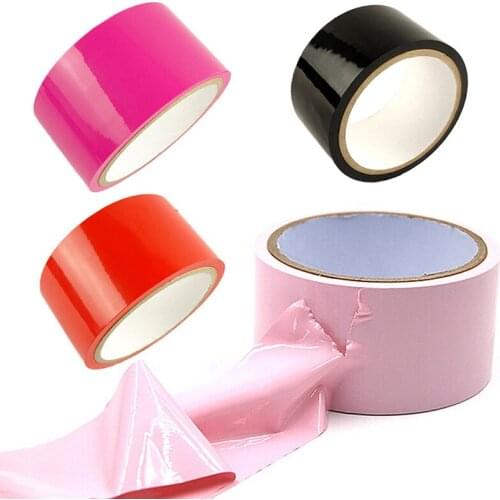 PVC Inviscid ESD Tape Bondage Binding Tape Kinky Tied Fetish Restraint Belt BDSM Tape Adult Sex Toy EK-New