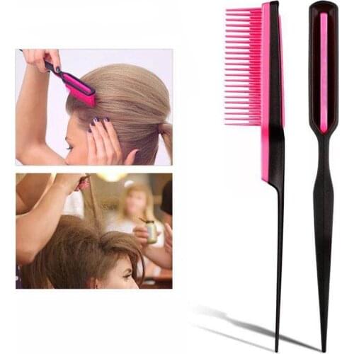 1pcs Hair Comb Pointed Tail Comb Prevent Hair Loss Brush Salon Tool Styling Comb Multiple Comb Teeth Comb Barber Accessories