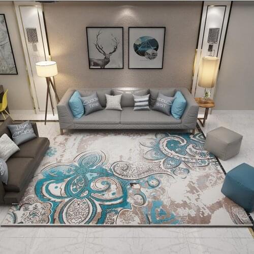 Classical Print European Geometric Carpet For Living Room Bedroom Anti-slip Floor Mat Fashion Kitchen Area Rugs