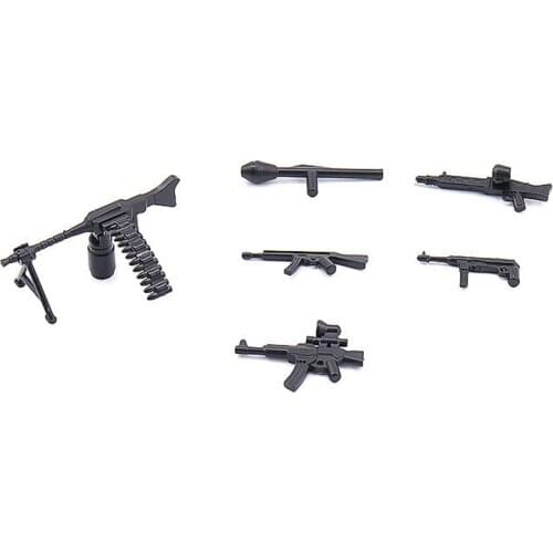 Kid Building Blocks High Quality Military Confrontation Equipment Accessories Weapon Assemble Compatible Block Brick Child Toy