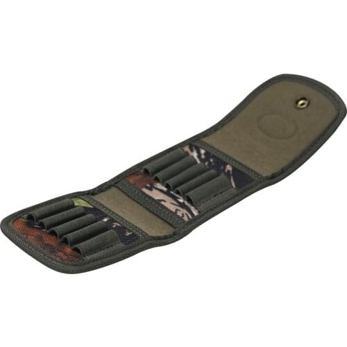 Tourbon Hunting Accessories Rifle Cartridges Holder Wallet Ammo Shells Pouch Canvas Carrier Hunting License for Shooting