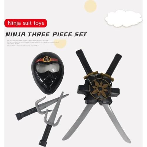 Toy Sword Set Plastic Ninja Series Japanese Sword Plastic Sword Set Three-piece Role-playing Props