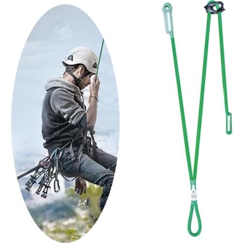 Climbing Adjustable Positioning Lanyard Harness Rope Sling Belt Aloft Work