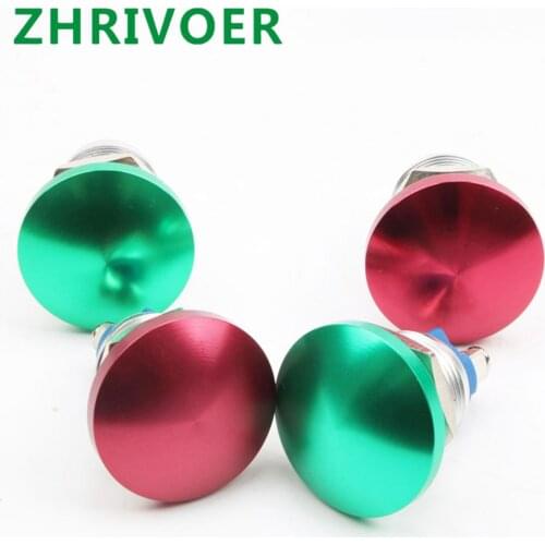 1pcs 19mm small button mushroom head switch metal button switch self-reset oxidation color waterproof mushroom button