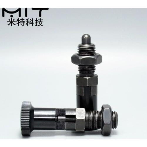 Rest position index plunger ,spring plungers,spring lock pin,aluminum knob, Screw with spring pin ,fine thread M5M6M8M10M12M16
