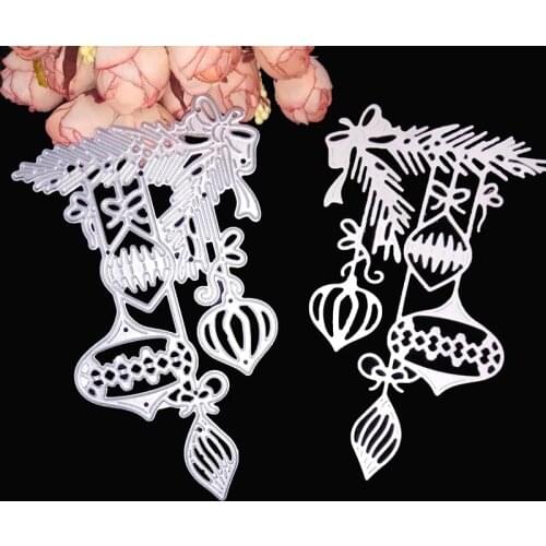 1PC DIY Christmas Baubles Die Cuts Metal Cutting Dies Scrapbooking Photo Album Cards Making Embossing Folder