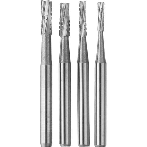 10pcs Dental FG Tungsten Carbide Burs for High Speed Handpiece Cylinder Taper Cross Cut End Cut Bur