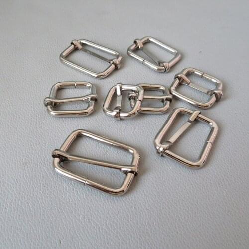 100Pcs 15mm 20mm 25mm 32mm 38mm Bag Backpack Straps Accessory Metal Buckle Adjuster For Belt Hook Hardware Pet Dog Collar Clasp