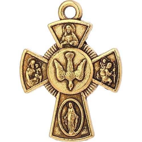 12PCS Jewelry 2020 Catholic Rosary Tag Cross Pendant Jesus Pendant Zinc Alloy Material Manufacturing