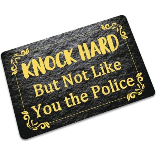 2020 New Thin Rubber Front Door Mat Entrance Doormat Black Non Slip Floor Mat Carpet Welcome Rugs