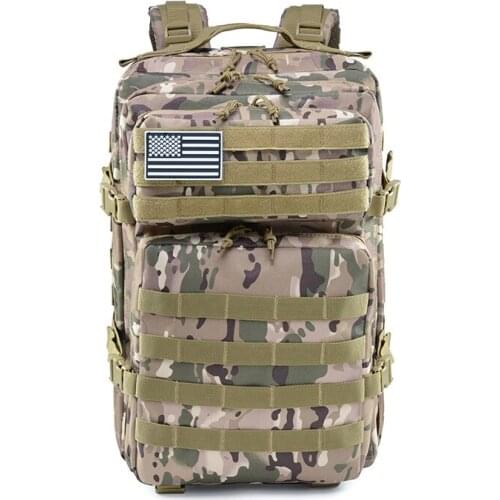 45L Military fan tactical camouflage backpack Sports travel backpack Sports outdoor backpack travel bag