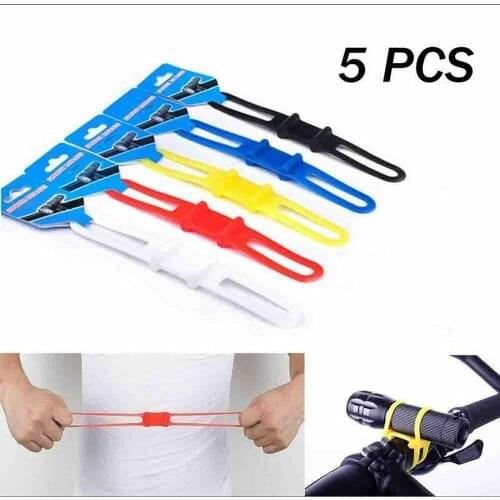 5X Bike Bicycle Flashlight Torch Silicone Universal Handle Holder Mount US Stock