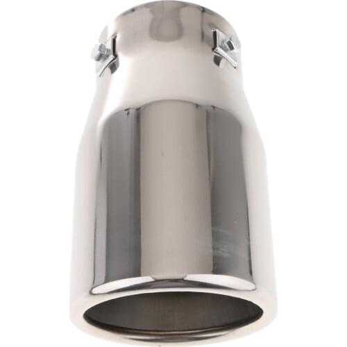 76mm Stainless Steel Car Exhaust Pipe Tail Muffler Silencer resistant to UV, water, dirt, grease, salt, mild acid oil 190mm