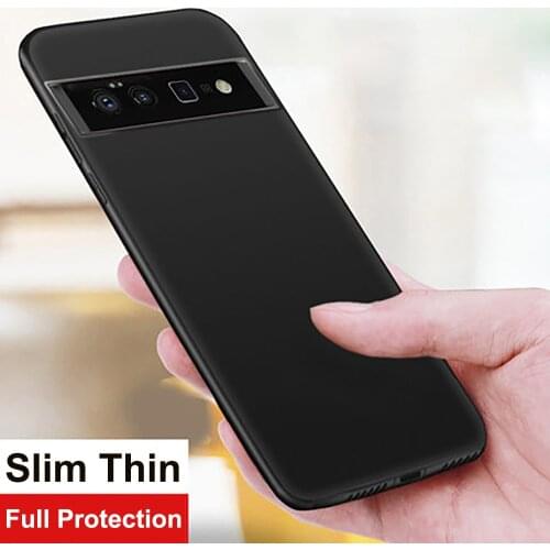 Case For Google Pixel 6 Pro TPU Silicone Slim Thin Fitted Bumper Soft Case for Google Pixel 6 Pixel6 Pro Black Back Cover