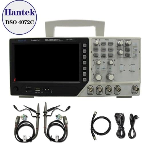 Hantek DSO4072C 2 Channel Digital Oscilloscope 1 Channel Arbitrary/Function Waveform Generator