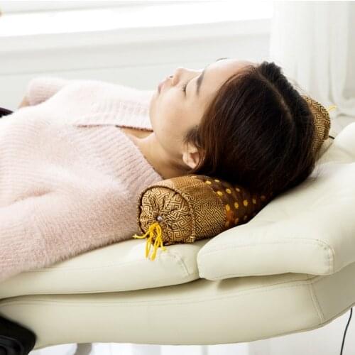 Electric Bamboo charcoal Heating Kneading Neck Shoulder Back Body Spa Massage Pillow Car Chair Shiatsu Massager Masaj Device