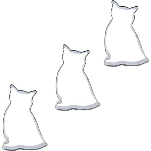 Owl shaped 3 piece cookie cutting molds, baking tools, cake decorating soft candy tools