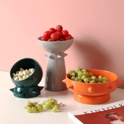 Ceramic Fruit Plate Sculpture Nordic creative storage craft home decoration desktop decoration interior decoration