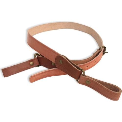 Chinese Army Type 55 Pistol Holster Leather Sling Mauser Scabbard Straps Adjustable