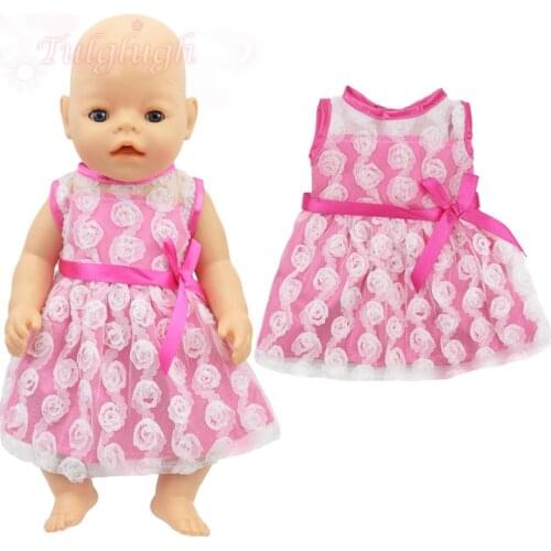 Hot Sale Doll Clothes Born Baby Fit 18 inch 40-43cm Unicorn dress Doll Accessories Clothes For Baby Festival Birthday Gift