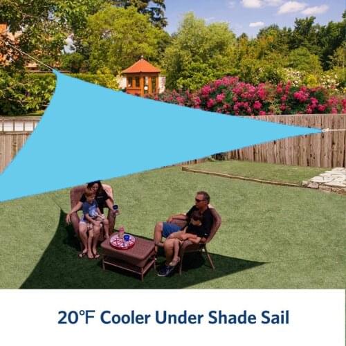 Hot Waterproof Sun Shelter Triangle Sunshade Awning Parasol Shade Sail Shade Sail Outdoor Canopy Garden Patio Pool Cloth