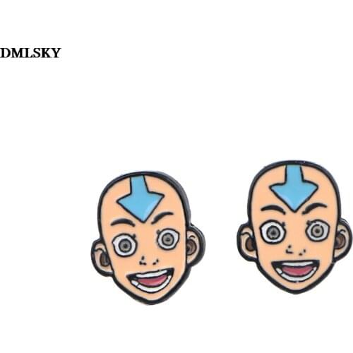 M4734 DMLSKY Cartoon Magic Story Alloy Stud Earrings Kids Cute Earrings Charm Earrings Jewelry Gifts