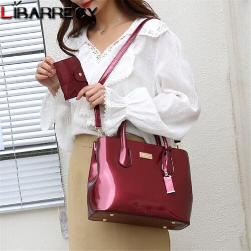 Fashion Tassel Designer Womens Composite Bag Solid Color Design Ladies Handbag Quality PU Leather Women Shoulder Messenger Bags