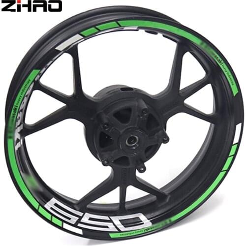 Motorcycle Sticker for Kawasaki Z650 Reflective Motor Bike Rim Decal Waterproof Decoration Custom Inner Rim Wheel Sticker