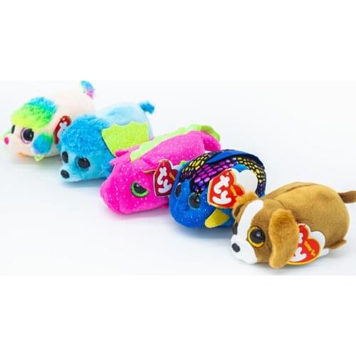 New Ty Beanie Boos Big Eyes 4''10 CM Dragon Blue Fish Puppy Plush Dolls Collectible Stuffed Toy Boy Girl Child Birthday Gift