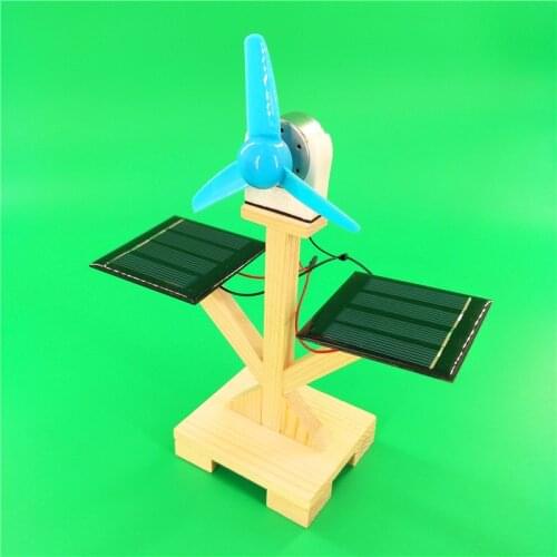 Wholesale solar fan DIY technology small production materials including elementary school students science experiment handmade t