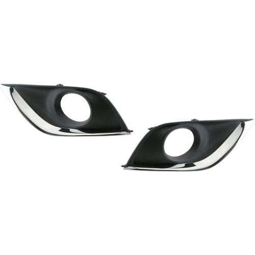 Front Bumper Fog Light Cover Fog Lamp Bezel Trim for Nissan Versa Sedan 2015 - 2018 Facelift 62257-6W80A 62256-6W80A