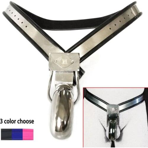 3 Colour Male Chastity Belt Cock Cage Fetish Bondage Pants Stainless Steel Chastity Device Penis Lock Sex Toys For Men Sex Shop