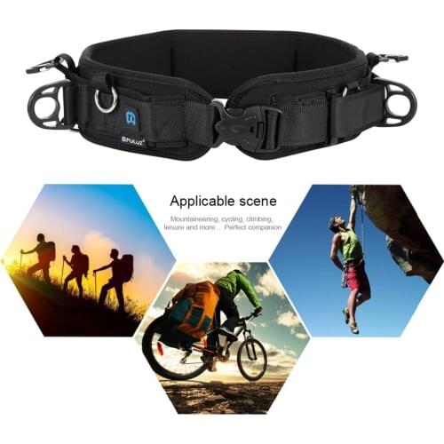 PULUZ Waistband Adjustable Camera Tripod Lens Porch Utility D-Buckle Hanging Waist Speed Belt Travel Hiking Cycling Gear Strap