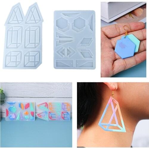 Earring Pendant Silicone Mold For Handmade DIY Crafts Jewelry Necklace Epoxy Resin Molds Jewelry Accesssories Making Tools