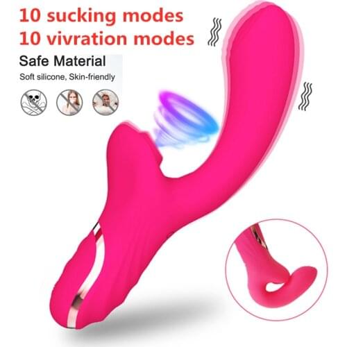 Female Sucking Vibrator G Spot Vagina Massager Clit Sucker Stimulator Massager Dildo for Female Clitoris Stimulator Sex Toys
