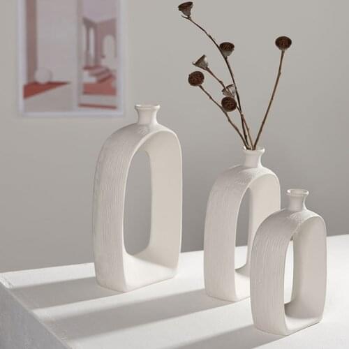 1Pc Ceramic Flower Vase Green Plants Bonsai Vase Home Decorative Ornaments Living Room Cabinet Decorations Vases Flower Pots