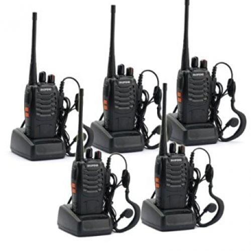5 Pack BaoFeng BF-888S Long Range UHF 400-470 MHz 5W CTCSS DCS Portable Handheld