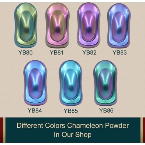 Chameleon Pigment Powder Coating Acrylic Paint Chameleon Dye for Cars Automotive Craft Nail Decoration